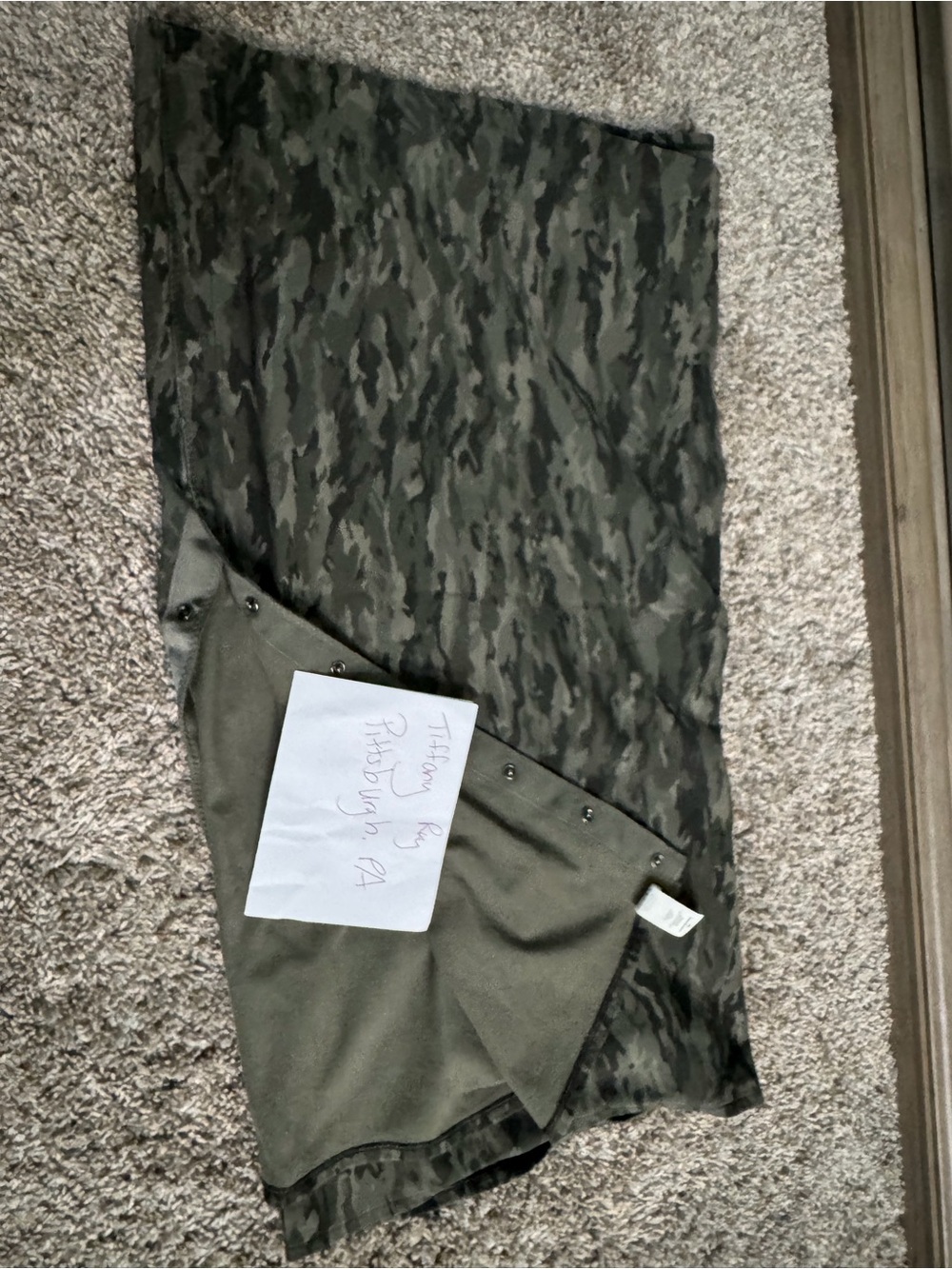 lululemon athletica Green Camo Wrap Scarf